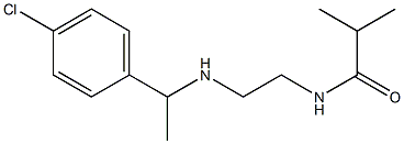 N-(2-{[1-(4-chlorophenyl)ethyl]amino}ethyl)-2-methylpropanamide,,结构式