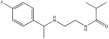 N-(2-{[1-(4-fluorophenyl)ethyl]amino}ethyl)-2-methylpropanamide|