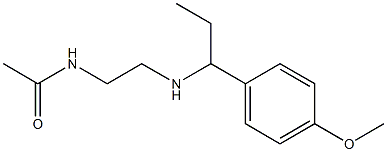 N-(2-{[1-(4-methoxyphenyl)propyl]amino}ethyl)acetamide,,结构式