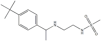 N-(2-{[1-(4-tert-butylphenyl)ethyl]amino}ethyl)methanesulfonamide,,结构式