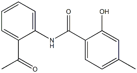 N-(2-acetylphenyl)-2-hydroxy-4-methylbenzamide Structure
