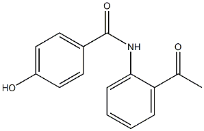 N-(2-acetylphenyl)-4-hydroxybenzamide Struktur