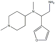 N-(2-amino-1-tetrahydrofuran-3-ylethyl)-N-methyl-N-(1-methylpiperidin-4-yl)amine Structure