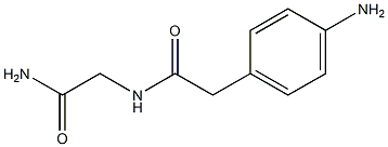 N-(2-amino-2-oxoethyl)-2-(4-aminophenyl)acetamide Structure