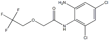 N-(2-amino-4,6-dichlorophenyl)-2-(2,2,2-trifluoroethoxy)acetamide 结构式