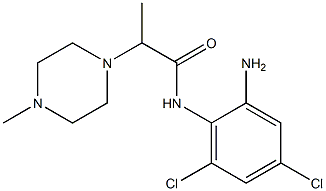 N-(2-amino-4,6-dichlorophenyl)-2-(4-methylpiperazin-1-yl)propanamide Struktur