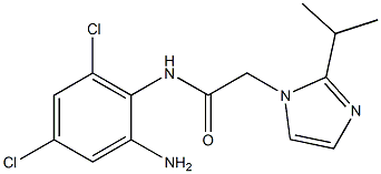 N-(2-amino-4,6-dichlorophenyl)-2-[2-(propan-2-yl)-1H-imidazol-1-yl]acetamide Structure