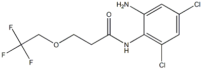 N-(2-amino-4,6-dichlorophenyl)-3-(2,2,2-trifluoroethoxy)propanamide Struktur
