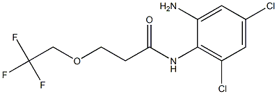 N-(2-amino-4,6-dichlorophenyl)-3-(2,2,2-trifluoroethoxy)propanamide Structure