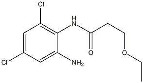 N-(2-amino-4,6-dichlorophenyl)-3-ethoxypropanamide Struktur