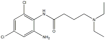 N-(2-amino-4,6-dichlorophenyl)-4-(diethylamino)butanamide Struktur