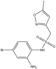 N-(2-amino-4-bromophenyl)-1-(5-methyl-1,2-oxazol-3-yl)methanesulfonamide Structure