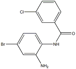 N-(2-amino-4-bromophenyl)-3-chlorobenzamide Struktur