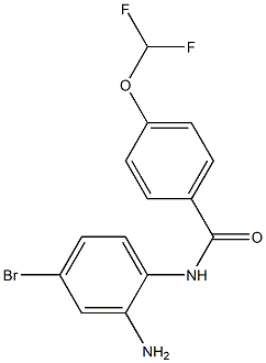 N-(2-amino-4-bromophenyl)-4-(difluoromethoxy)benzamide Structure