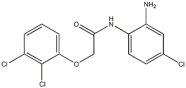 N-(2-amino-4-chlorophenyl)-2-(2,3-dichlorophenoxy)acetamide 结构式