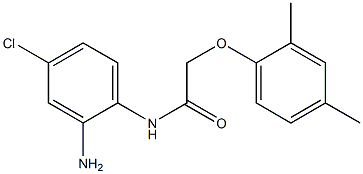 N-(2-amino-4-chlorophenyl)-2-(2,4-dimethylphenoxy)acetamide Struktur