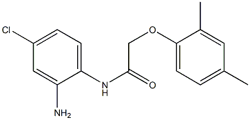 N-(2-amino-4-chlorophenyl)-2-(2,4-dimethylphenoxy)acetamide,,结构式