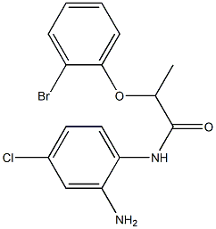 N-(2-amino-4-chlorophenyl)-2-(2-bromophenoxy)propanamide Structure