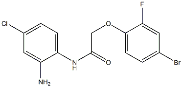N-(2-amino-4-chlorophenyl)-2-(4-bromo-2-fluorophenoxy)acetamide,,结构式