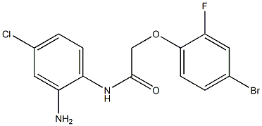 N-(2-amino-4-chlorophenyl)-2-(4-bromo-2-fluorophenoxy)acetamide 化学構造式