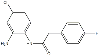 N-(2-amino-4-chlorophenyl)-2-(4-fluorophenyl)acetamide,,结构式