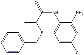 N-(2-amino-4-chlorophenyl)-2-(benzylsulfanyl)propanamide Structure