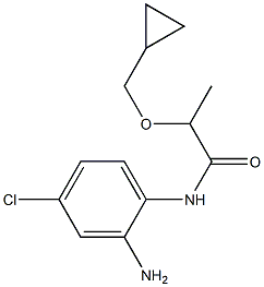 N-(2-amino-4-chlorophenyl)-2-(cyclopropylmethoxy)propanamide 结构式