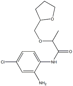 N-(2-amino-4-chlorophenyl)-2-(oxolan-2-ylmethoxy)propanamide 化学構造式
