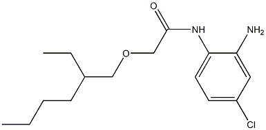 N-(2-amino-4-chlorophenyl)-2-[(2-ethylhexyl)oxy]acetamide Struktur