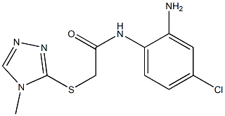 N-(2-amino-4-chlorophenyl)-2-[(4-methyl-4H-1,2,4-triazol-3-yl)sulfanyl]acetamide Struktur
