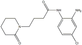 N-(2-amino-4-chlorophenyl)-4-(2-oxopiperidin-1-yl)butanamide 化学構造式