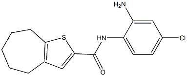 N-(2-amino-4-chlorophenyl)-4H,5H,6H,7H,8H-cyclohepta[b]thiophene-2-carboxamide Struktur