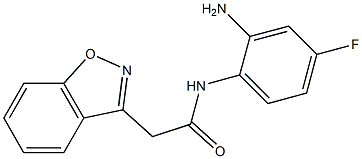 N-(2-amino-4-fluorophenyl)-2-(1,2-benzisoxazol-3-yl)acetamide Struktur