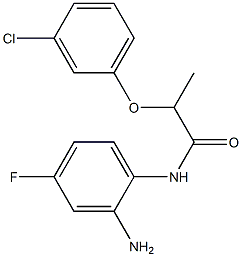 N-(2-amino-4-fluorophenyl)-2-(3-chlorophenoxy)propanamide Structure