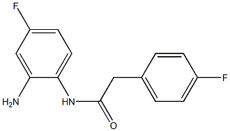 N-(2-amino-4-fluorophenyl)-2-(4-fluorophenyl)acetamide Struktur