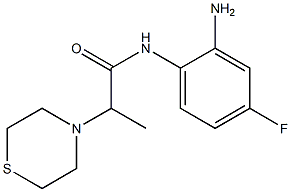 N-(2-amino-4-fluorophenyl)-2-(thiomorpholin-4-yl)propanamide