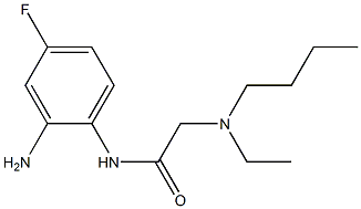 N-(2-amino-4-fluorophenyl)-2-[butyl(ethyl)amino]acetamide 化学構造式