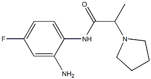 N-(2-amino-4-fluorophenyl)-2-pyrrolidin-1-ylpropanamide