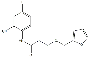 N-(2-amino-4-fluorophenyl)-3-(2-furylmethoxy)propanamide Structure