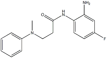 N-(2-amino-4-fluorophenyl)-3-[methyl(phenyl)amino]propanamide Structure