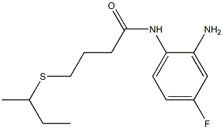 N-(2-amino-4-fluorophenyl)-4-(butan-2-ylsulfanyl)butanamide Structure