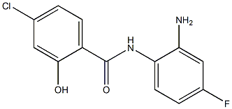 N-(2-amino-4-fluorophenyl)-4-chloro-2-hydroxybenzamide Struktur