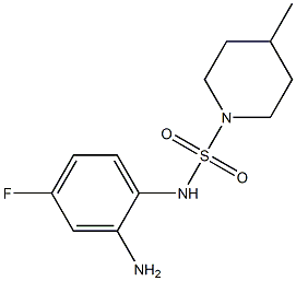 N-(2-amino-4-fluorophenyl)-4-methylpiperidine-1-sulfonamide Struktur