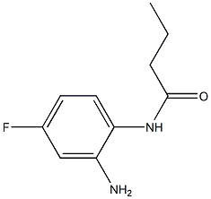 N-(2-amino-4-fluorophenyl)butanamide 化学構造式