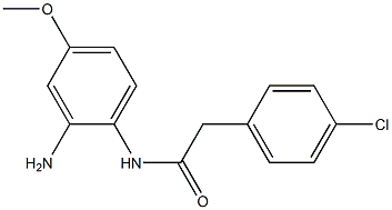 N-(2-amino-4-methoxyphenyl)-2-(4-chlorophenyl)acetamide Structure