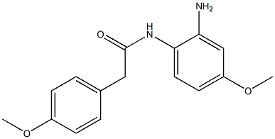 N-(2-amino-4-methoxyphenyl)-2-(4-methoxyphenyl)acetamide 结构式