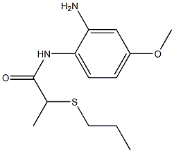 N-(2-amino-4-methoxyphenyl)-2-(propylsulfanyl)propanamide
