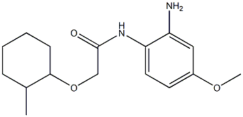 N-(2-amino-4-methoxyphenyl)-2-[(2-methylcyclohexyl)oxy]acetamide Struktur