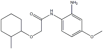 N-(2-amino-4-methoxyphenyl)-2-[(2-methylcyclohexyl)oxy]acetamide,,结构式