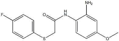 N-(2-amino-4-methoxyphenyl)-2-[(4-fluorophenyl)sulfanyl]acetamide|